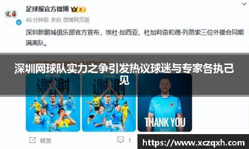 深圳网球队实力之争引发热议球迷与专家各执己见